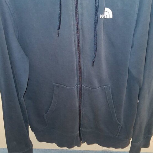 The North Face jacket with hood like new, dark blue, size S