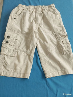 Maccareli Cargo Bermuda Shorts like new, size 10, 100% cotton, cream