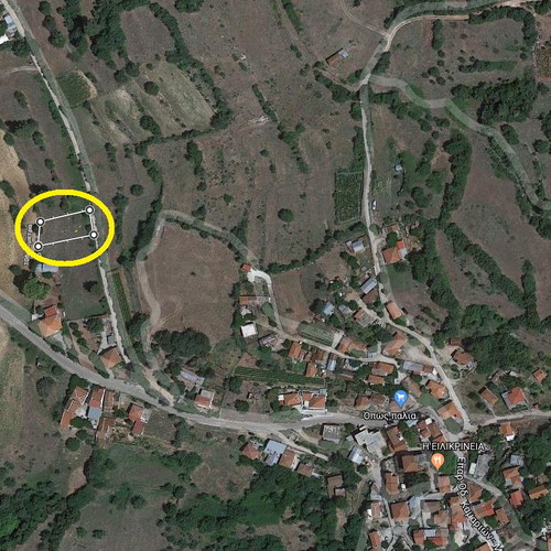 Land 520 sqm in Milies Istiaias, buildable, within city plan