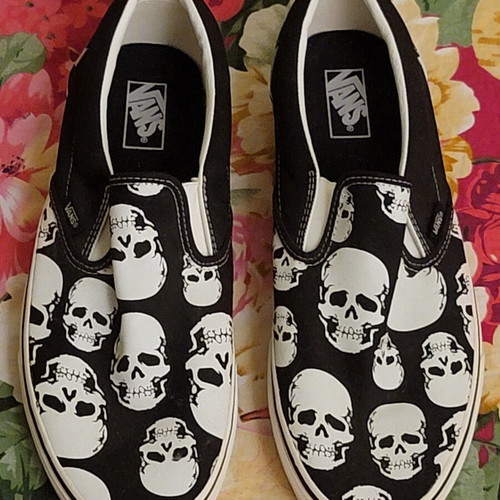Vans men's shoes with skulls size 46