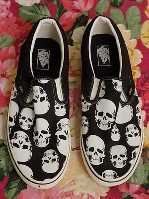 Vans men's shoes with skulls size 46