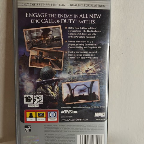 Call of Duty: Roads to Victory PSP game