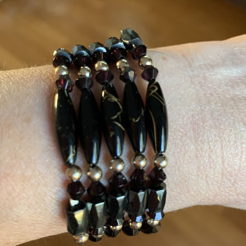Magnetic Necklace or Bracelet 80cm with Hematite and Beads new