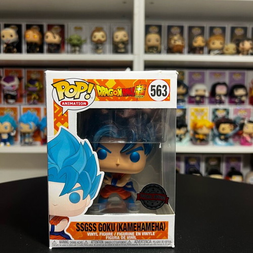 Funko Pop SSGSS Goku Kamehameha Dragon Ball Super used, box damage