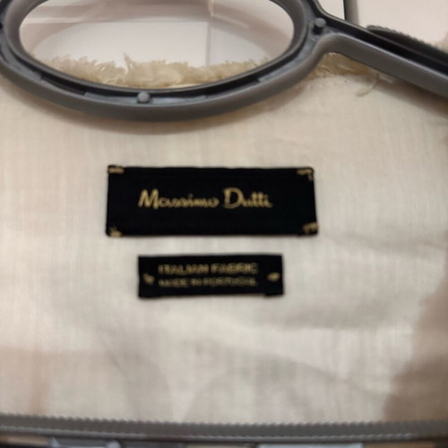 Massimo Dutti modern short jacket white like new, size M