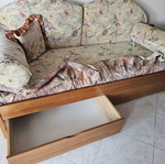 Two-seater sofa 196.5x88 cm with two drawers