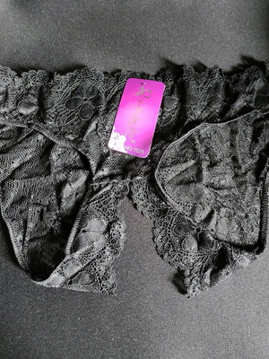 Γυναικείο εσώρουχο με άνοιγμα καινούργιο, μαύρο