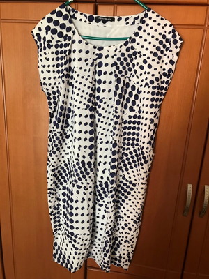 Penny Black summer dress new white blue size XL