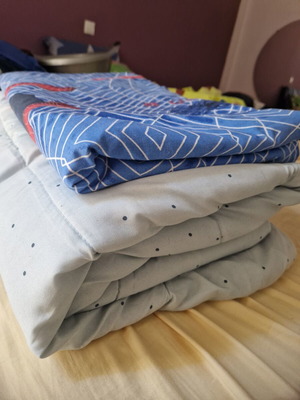 Duvet and duvet cover for boy, like new, single bed size, Spiderman design