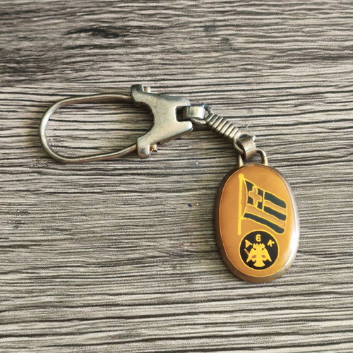 AEK keychain with Greek flag, vintage, used