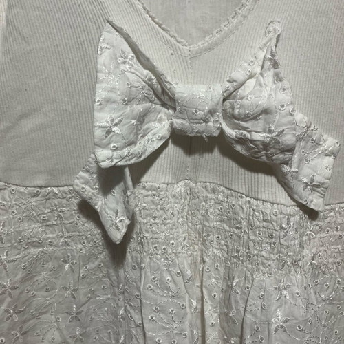 Dress used small white with lining