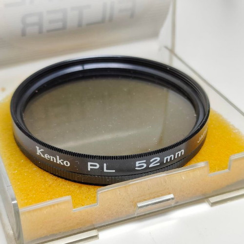 Kenko PL 52mm Linear Polarizer Filter like new with box and instructions