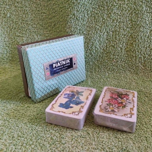 Piatnik #108 Sealed Vintage Double Mini Playing Cards '40s like new