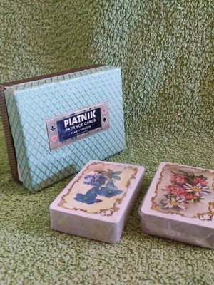 Piatnik #108 Sealed Vintage Double Mini Playing Cards '40s like new