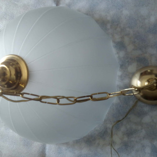 Glass ceiling light like new, functional