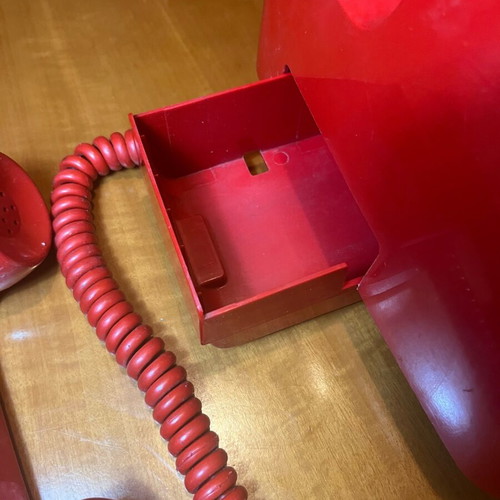 Vintage Κόκκινο Τηλέφωνο RedPhone με Κερματοδέκτη 2 Δραχμές μεταχειρισμένο