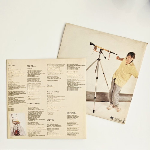 Paul McCartney Pipes Of Peace vinyl album near mint Greek edition 1983
