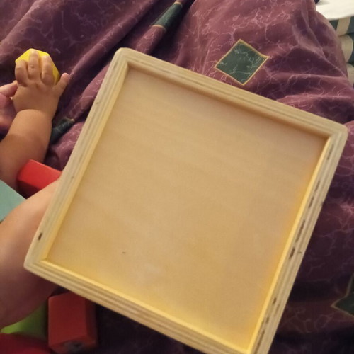 Wooden Shape Sorting Cube by Tooky Toy used