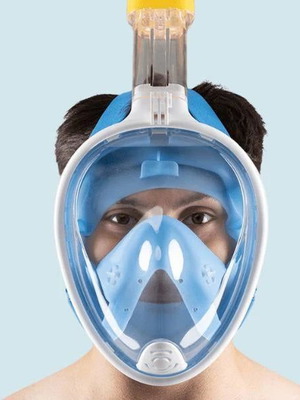Full face snorkeling mask like new with integrated snorkel