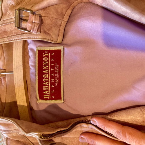 Jacket 100% leather used, dusty pink, size Medium
