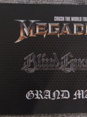 Εισιτήριο Megadeth-Blind Guardian-Grand Magus συλλεκτικό, καινούργιο