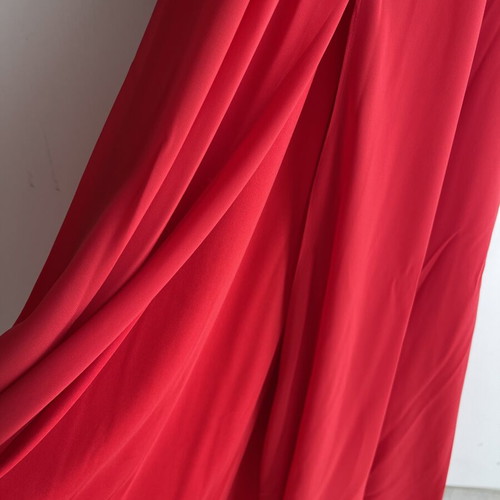 Fibes women's formal dress, red muslin, size XS