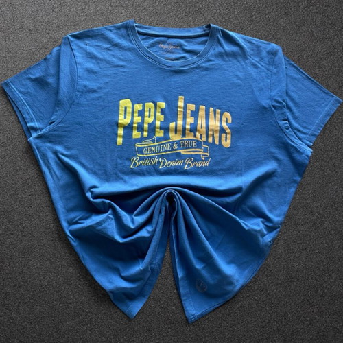 Pepe Jeans London T-shirt XL blue graphic tee like new