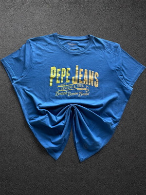 Pepe Jeans London T-shirt XL blue graphic tee like new