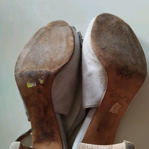 Luisa ciel suede pumps used, size 37