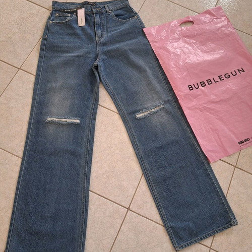 Bubblegun jeans new, size large, blue