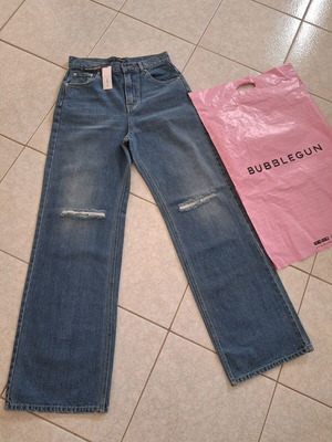 Bubblegun jeans new, size large, blue