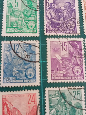 Γραμματόσημα Γερμανίας DDR 1953 définitives, σε άριστη κατάσταση