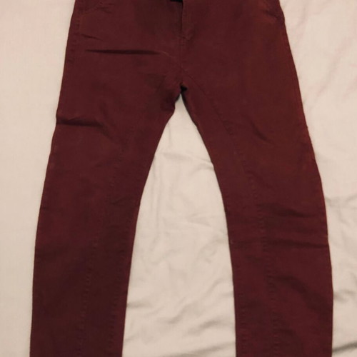 Jeans Forex used, size 38, burgundy color