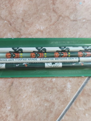 Panathinaikos collectible pencils, new