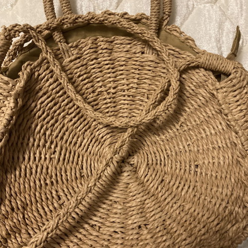 Straw bags new, set of 2 handheld
