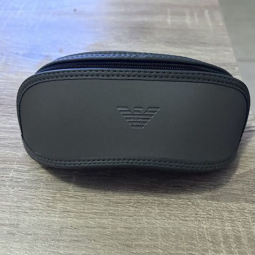 Emporio Armani sunglasses used, black and turquoise with blue mirrored lenses