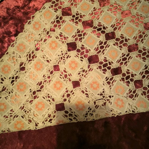 Handmade embroidery over 70 years old 68x33