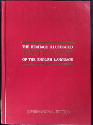 The Heritage Illustrated English Dictionary used, two volumes