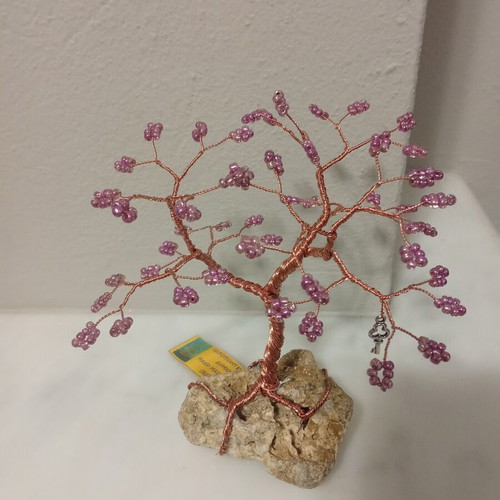 Copper tree with glass beads new