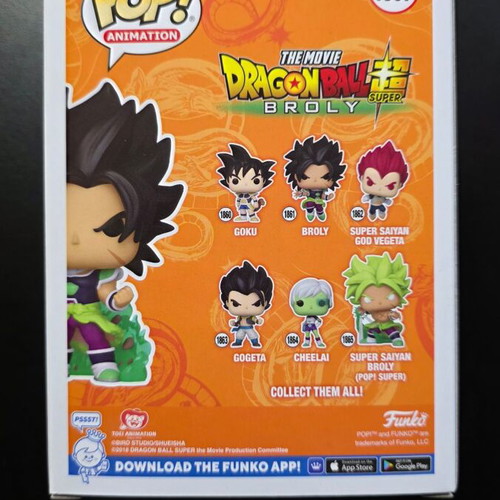 Funko Pop Broly #1867 Funkoshop Exclusive like new