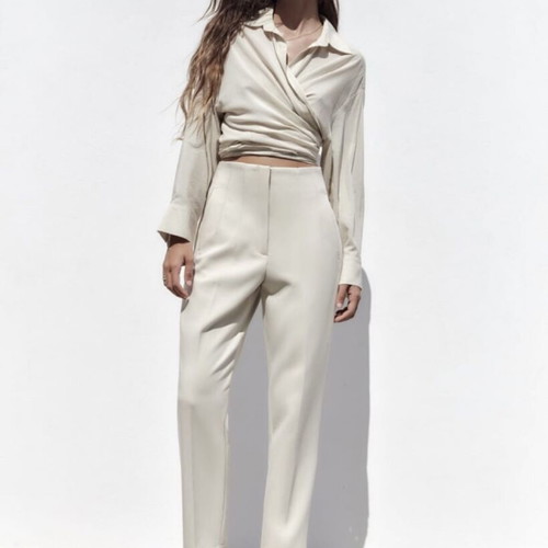 Zara pants like new, size XS, beige
