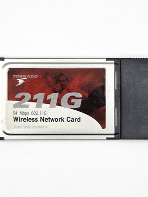 Tornado 211G IEEE 802.11g CardBus (PCMCIA) wireless network card like new