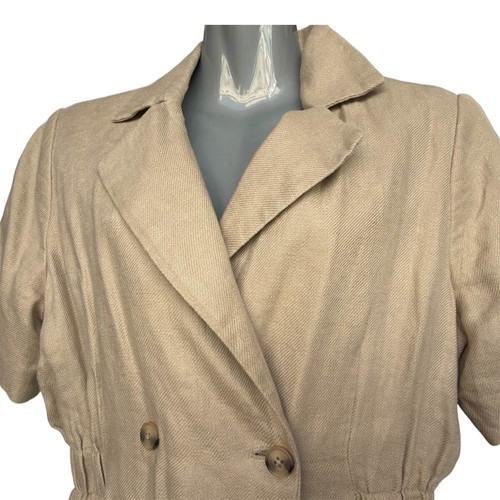 Rouge Vila linen dress M like new, beige