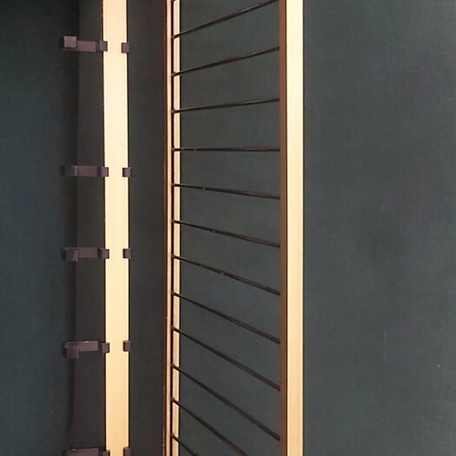 Vintage wall coat rack with integrated hat shelf Mid-Century Modern 50s-60s like new