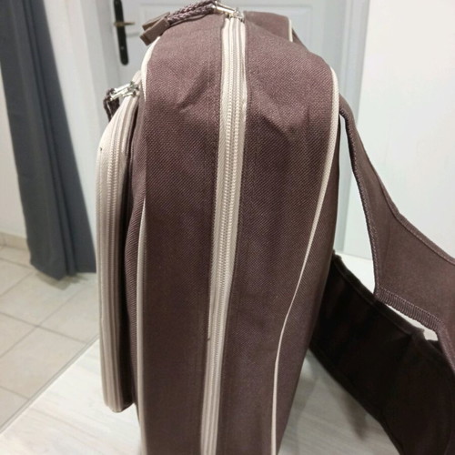 Crossbody bag brown new durable material for daily use