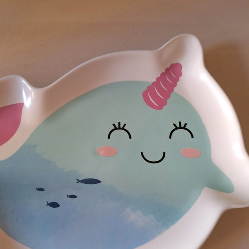 Ceramic children's plate new 25×16 cm with packaging