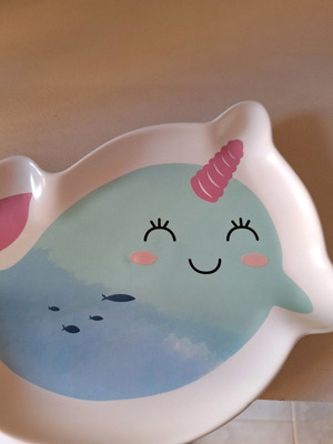 Ceramic children's plate new 25×16 cm with packaging