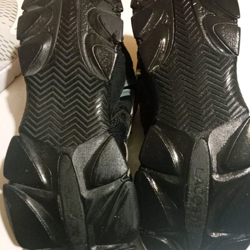 Lacoste sneakers size 44.5 used, black with repair