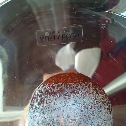 Kosta Boda Twister glass vase by Kjell Engman
