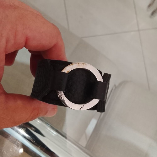Leather bracelet Dyrberg/Kern unisex like new, black, 22 cm